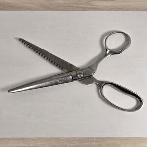 Vintage Craftsman 9" STAINLESS STEEL Pinking Shears Scissors **USED**